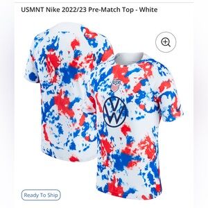 Men’s Nike white USA World Cup fifa Soccer futbol jersey large